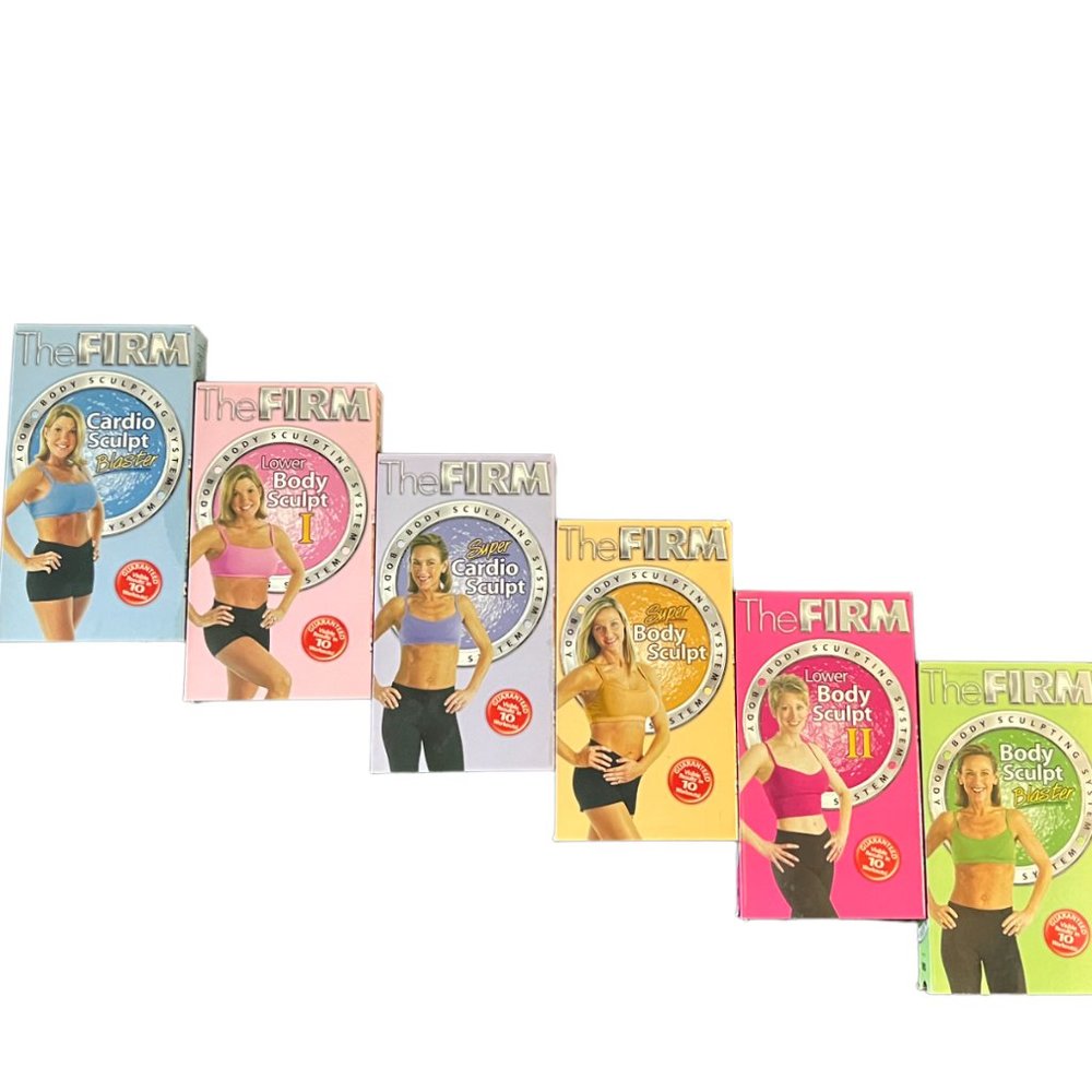 6-VHS The Firm Workout Video Bundle